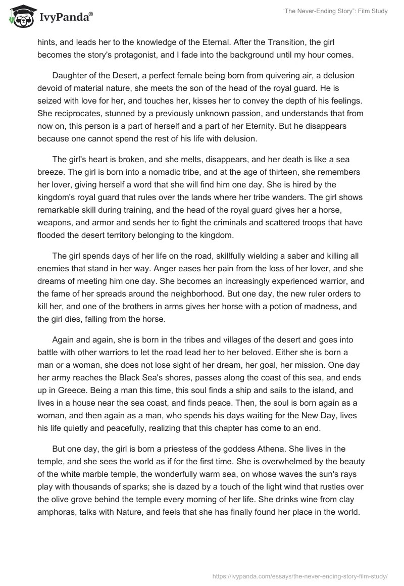 “The Never-Ending Story”: Film Study. Page 4