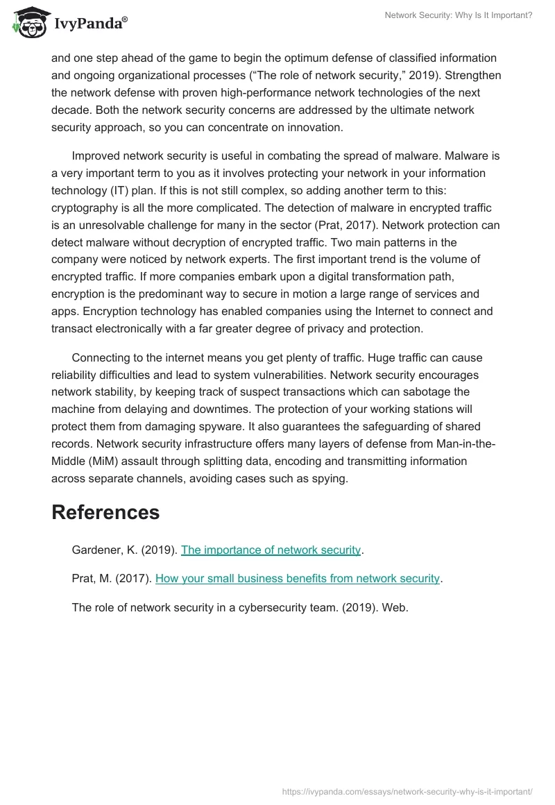 Network Security: Why Is It Important?. Page 2