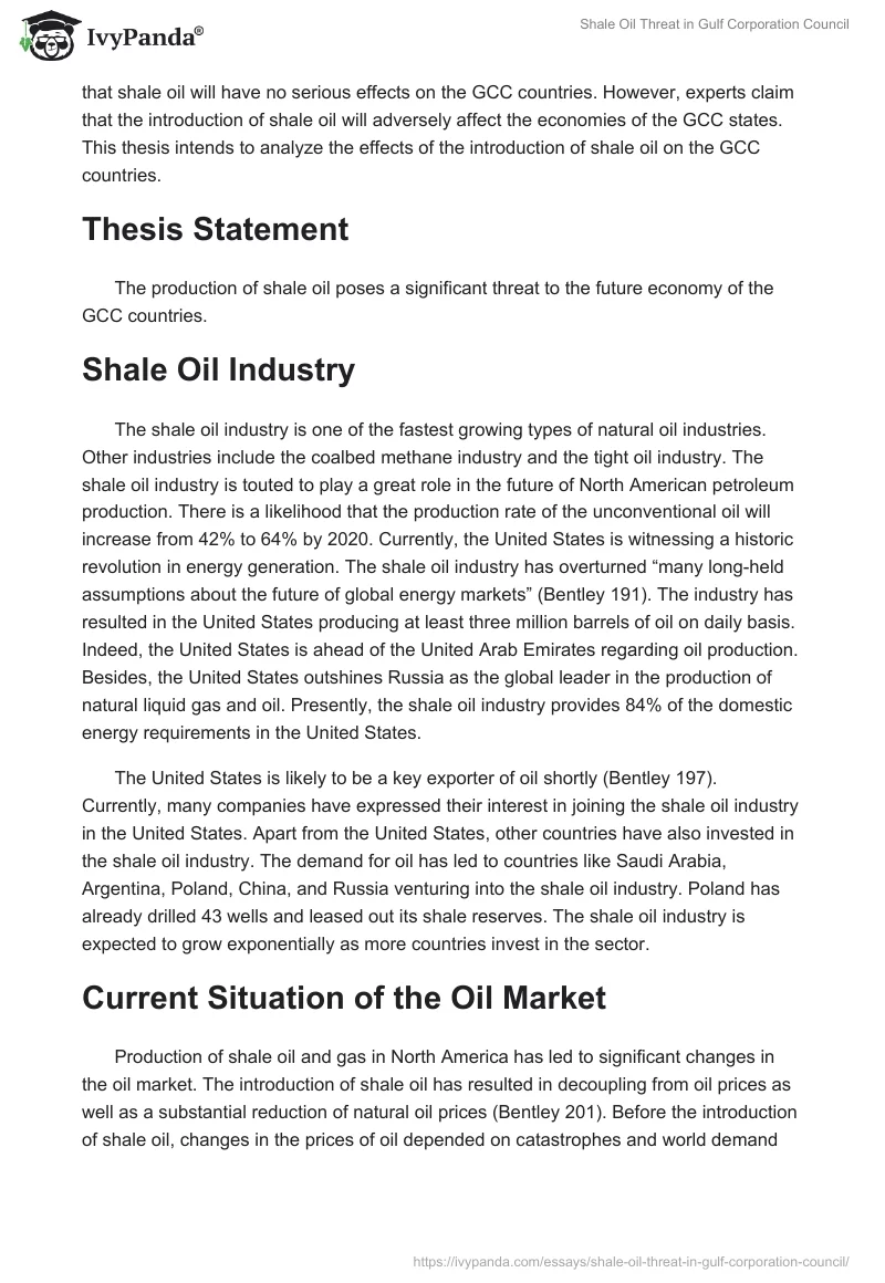 Shale Oil Threat in Gulf Corporation Council. Page 2