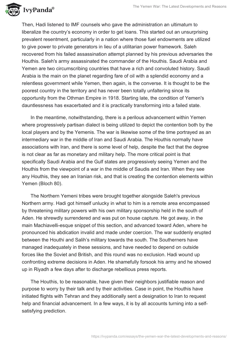 The Yemen War: The Latest Developments and Reasons. Page 4