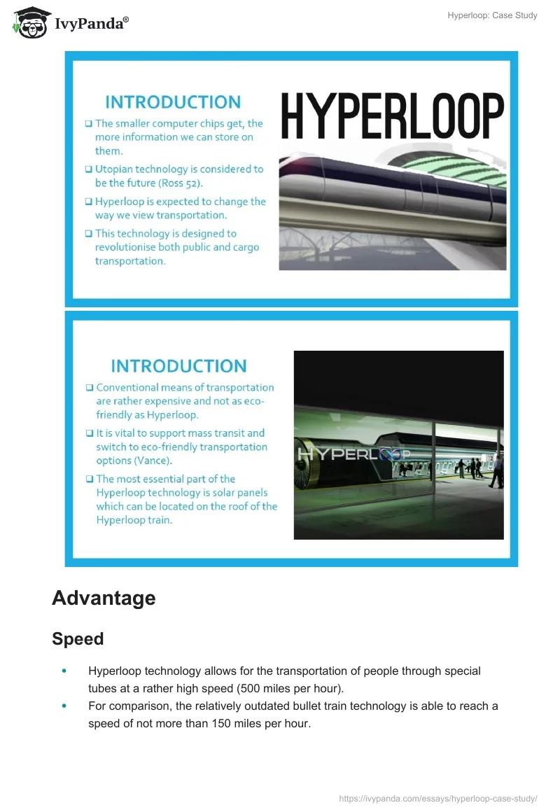 Hyperloop: Case Study. Page 3