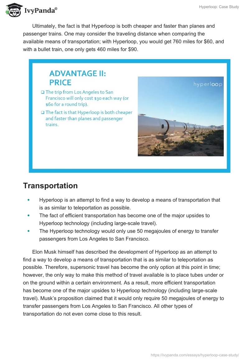 Hyperloop: Case Study. Page 5