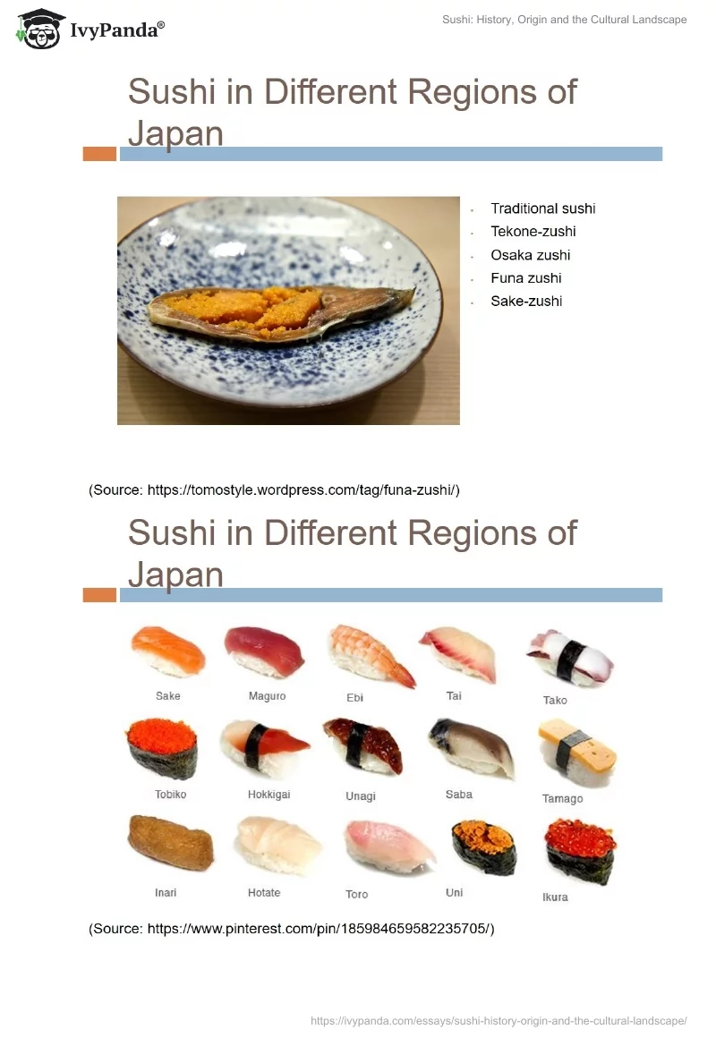 Sushi: History, Origin and the Cultural Landscape. Page 5