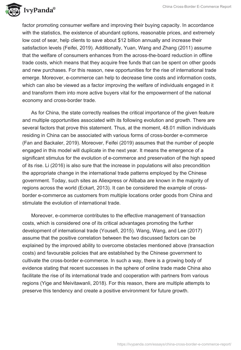 China Cross-Border E-Commerce Report. Page 5