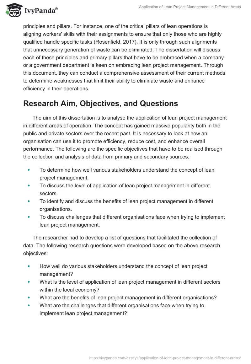 Application of Lean Project Management in Different Areas. Page 4