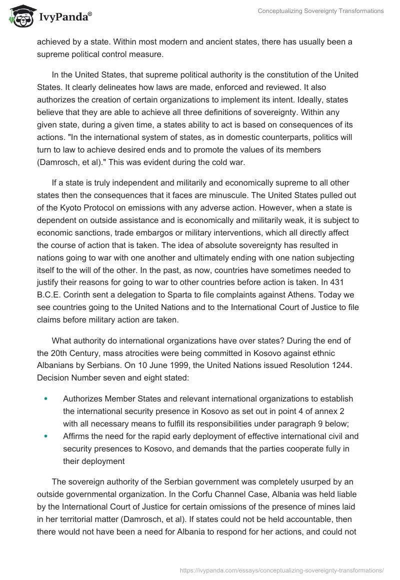 Conceptualizing Sovereignty Transformations. Page 2