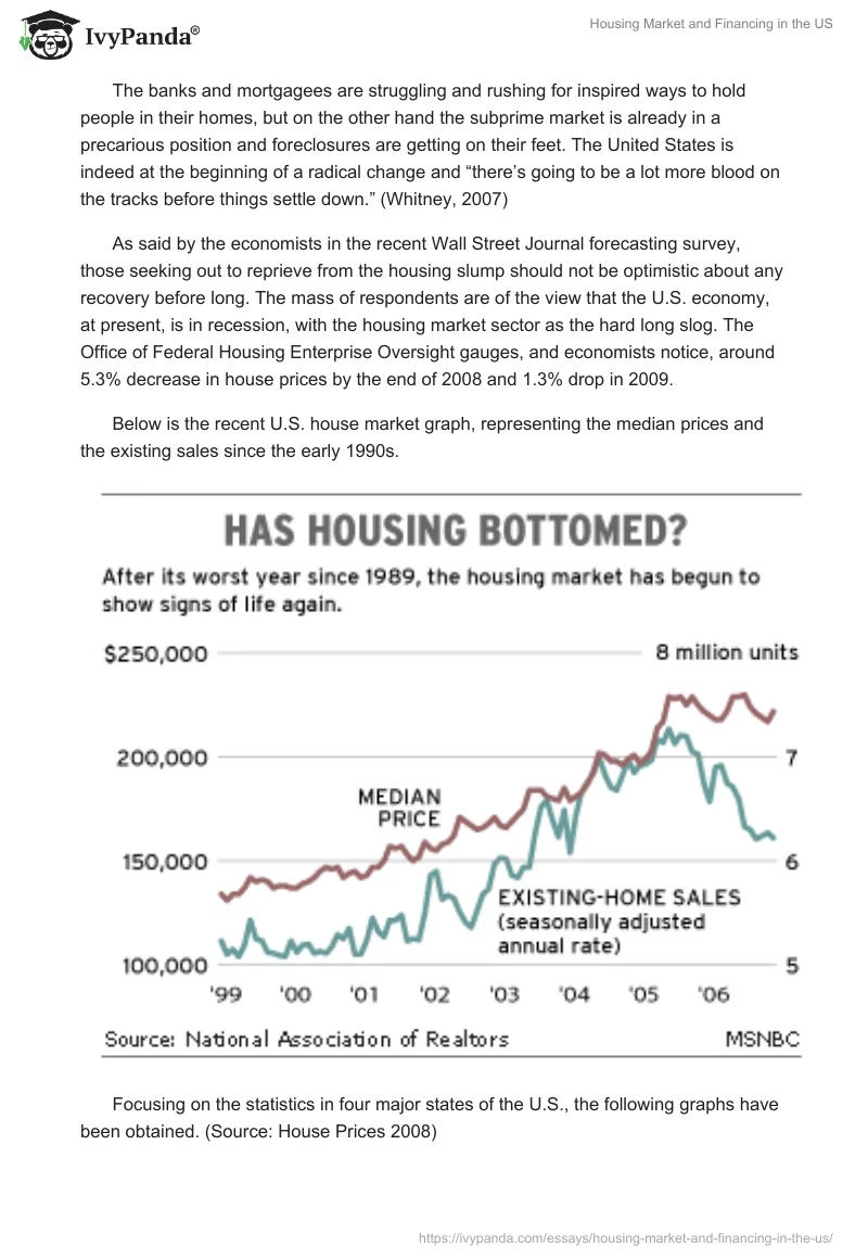 Housing Market and Financing in the US. Page 5