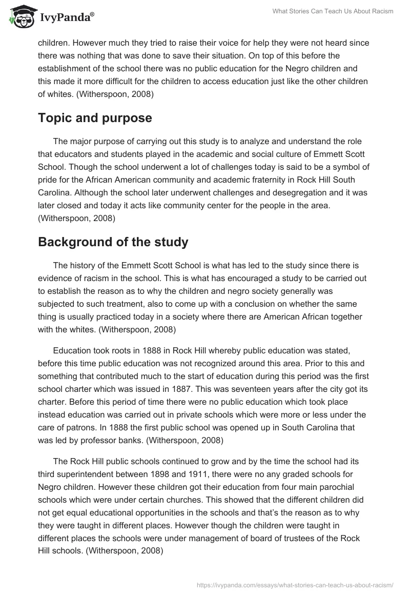 What Stories Can Teach Us About Racism. Page 2