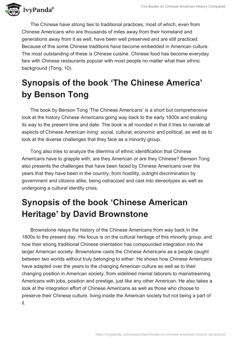 Two Books on Chinese American History Compared. Page 2