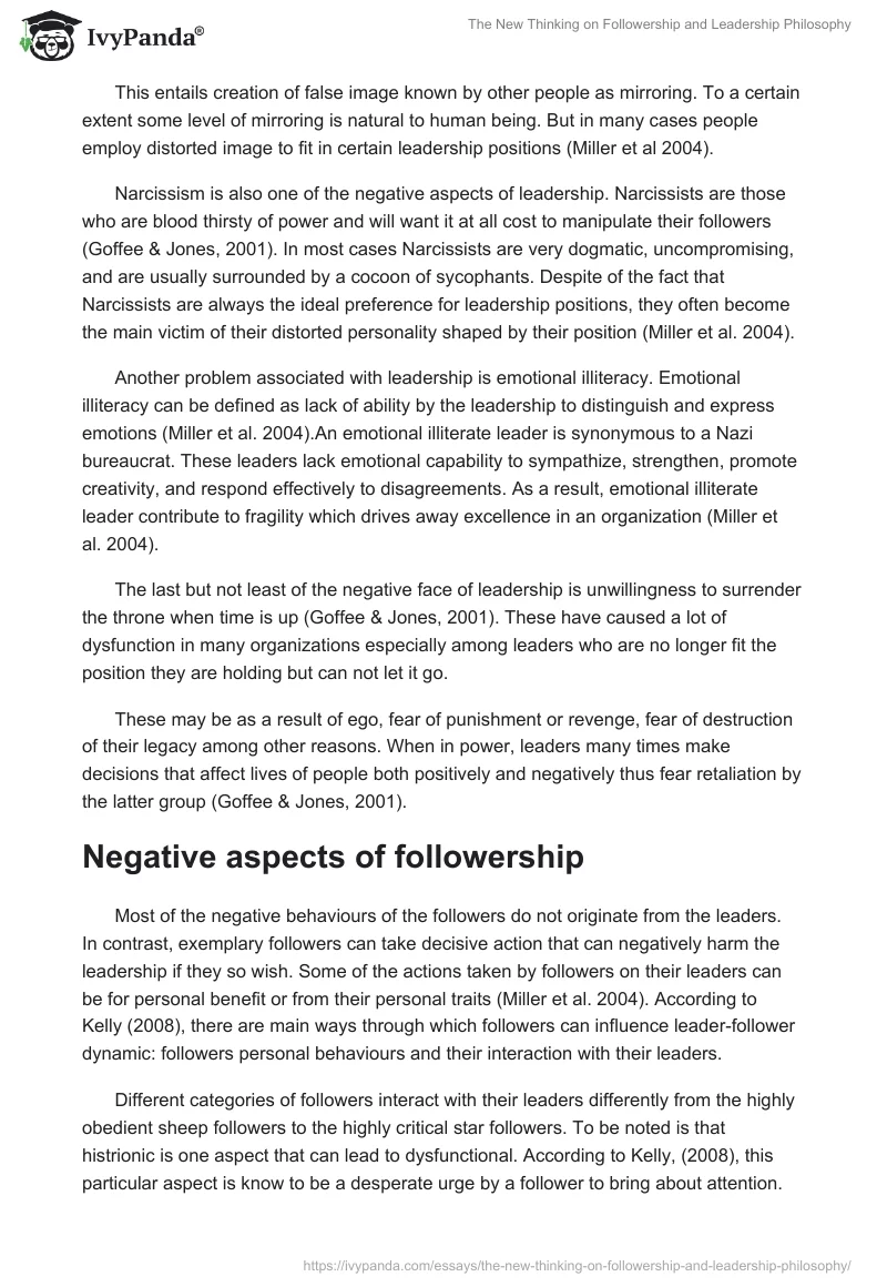 The New Thinking on Followership and Leadership Philosophy. Page 5