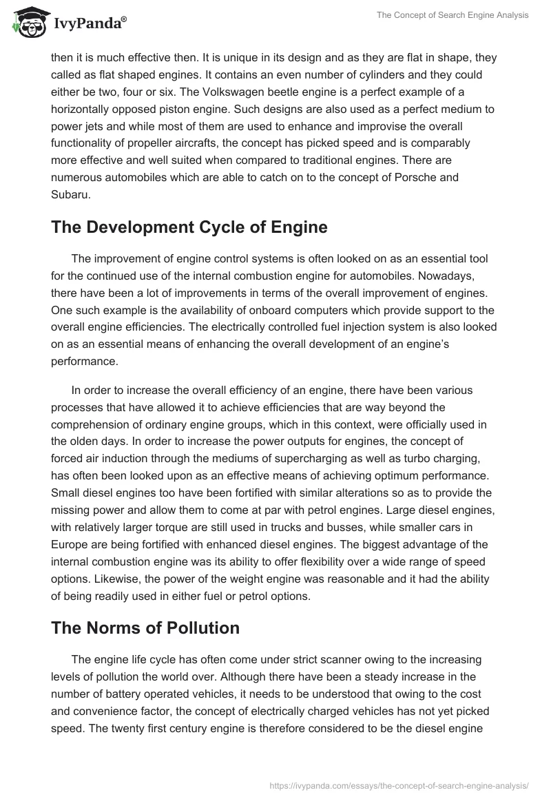 The Concept of Search Engine Analysis. Page 5