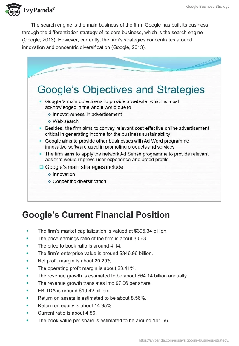 Google Business Strategy. Page 3