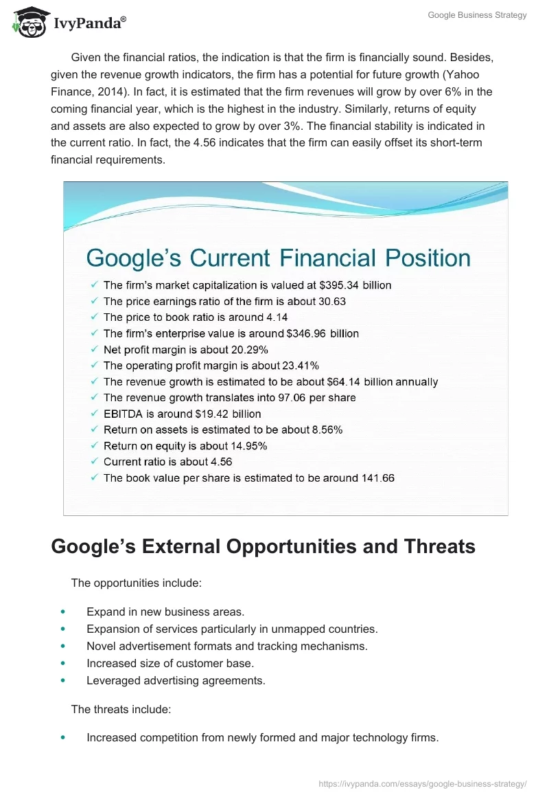 Google Business Strategy. Page 4