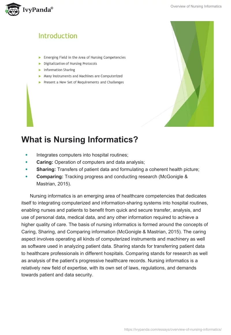 Overview of Nursing Informatics. Page 2