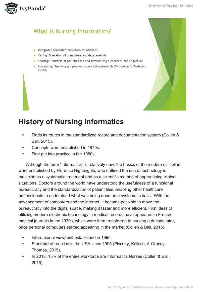 Overview of Nursing Informatics. Page 3