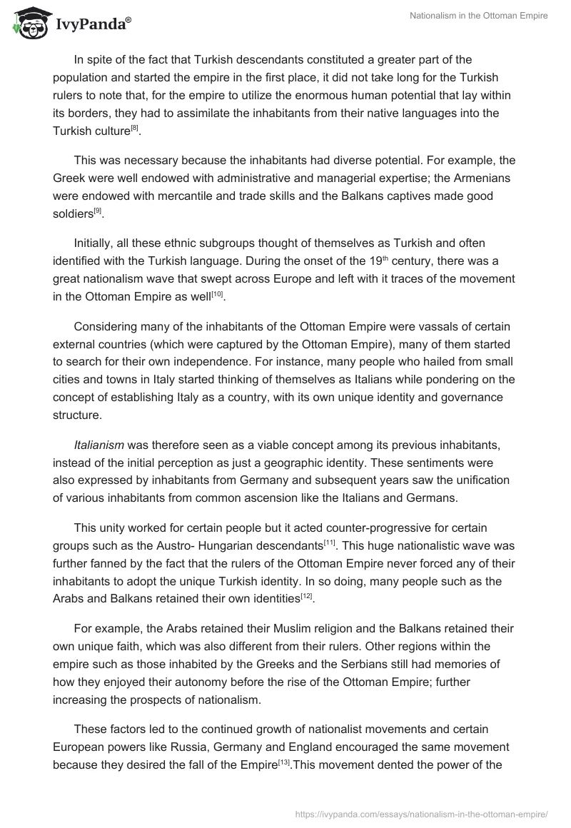 Nationalism in the Ottoman Empire. Page 2