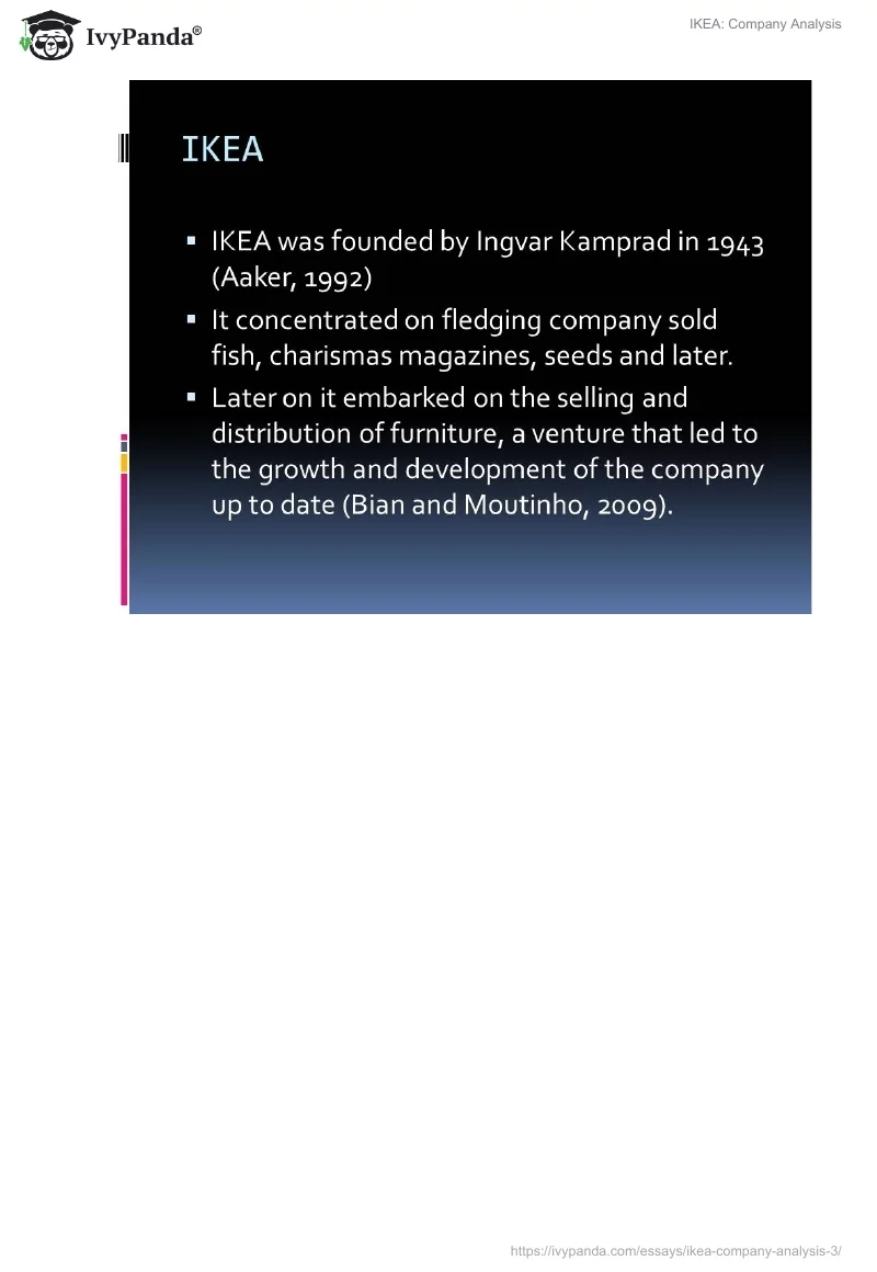 IKEA: Company Analysis. Page 3