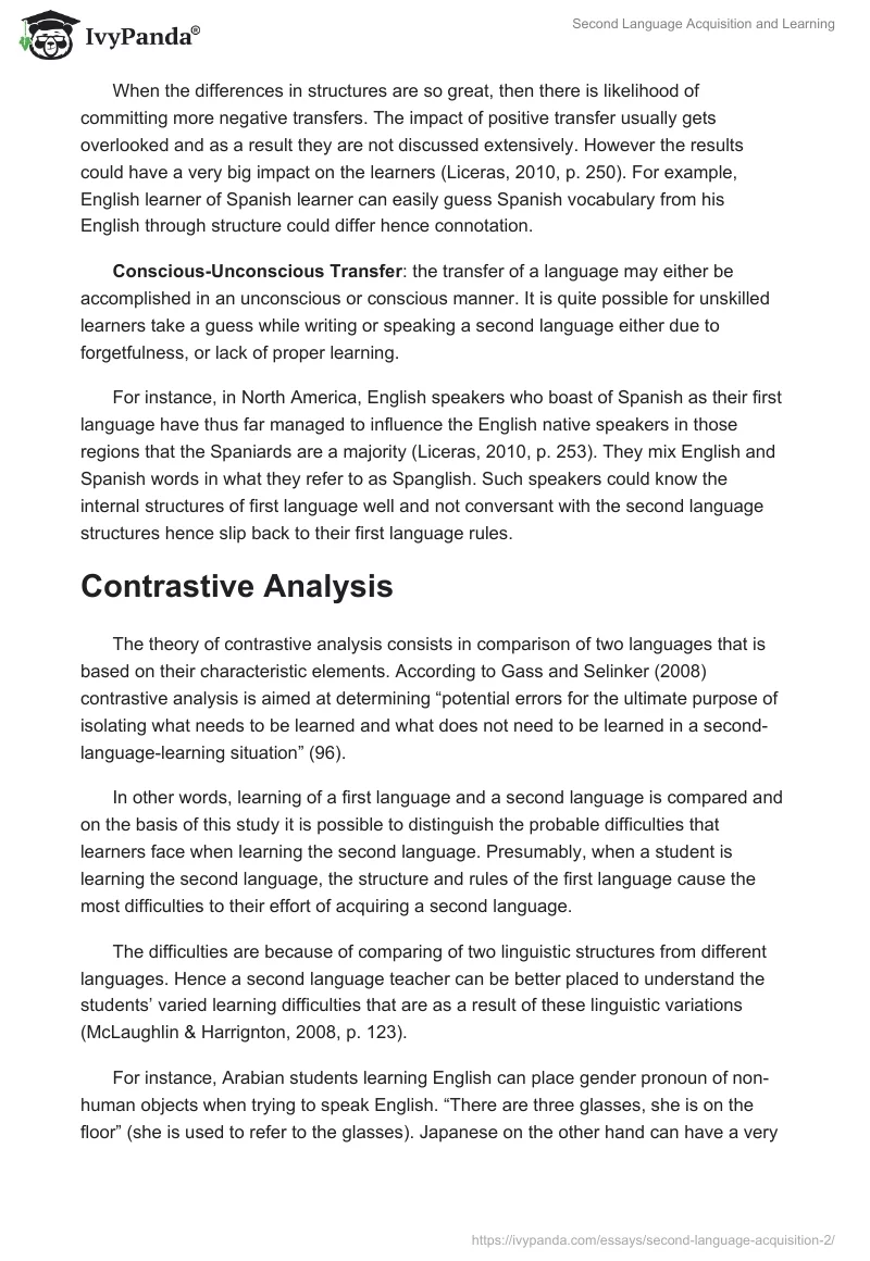 Second Language Acquisition and Learning. Page 4