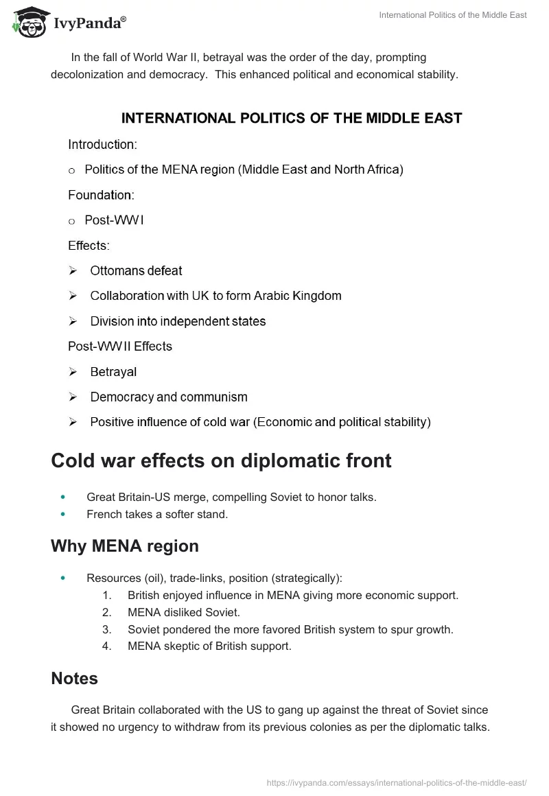 International Politics of the Middle East. Page 2
