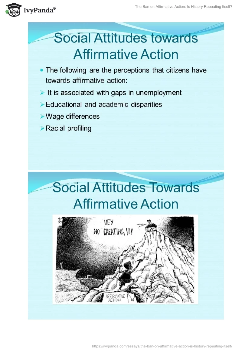 The Ban on Affirmative Action: Is History Repeating Itself?. Page 5