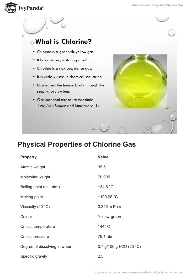 Massive Leak of Liquified Chlorine Gas. Page 2