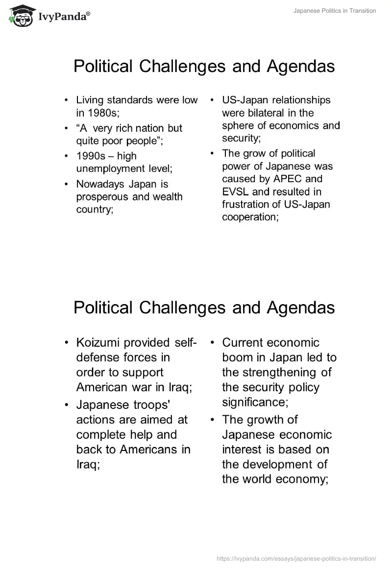 Japanese Politics in Transition. Page 4