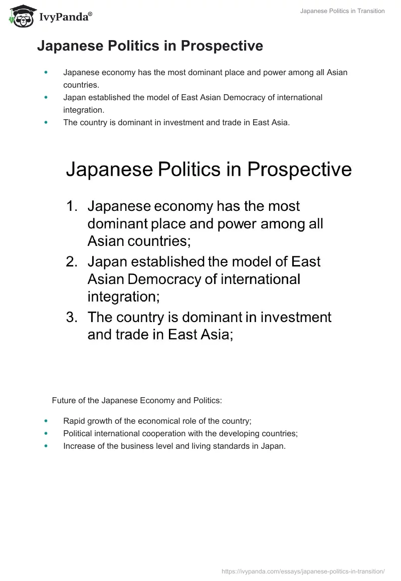 Japanese Politics in Transition. Page 5