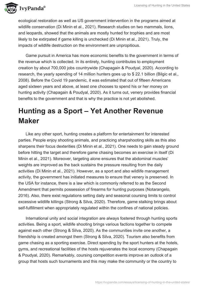 Licensing of Hunting in the United States. Page 2