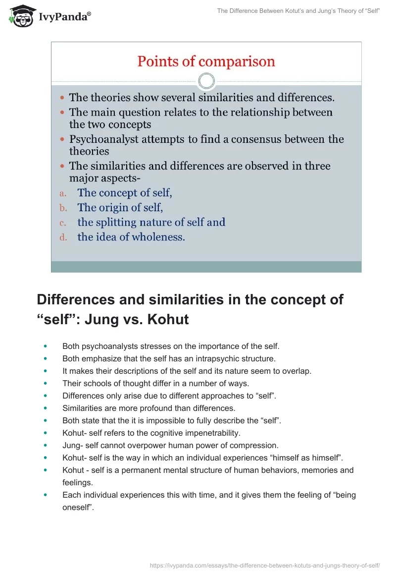The Difference Between Kotut’s and Jung’s Theory of “Self”. Page 4