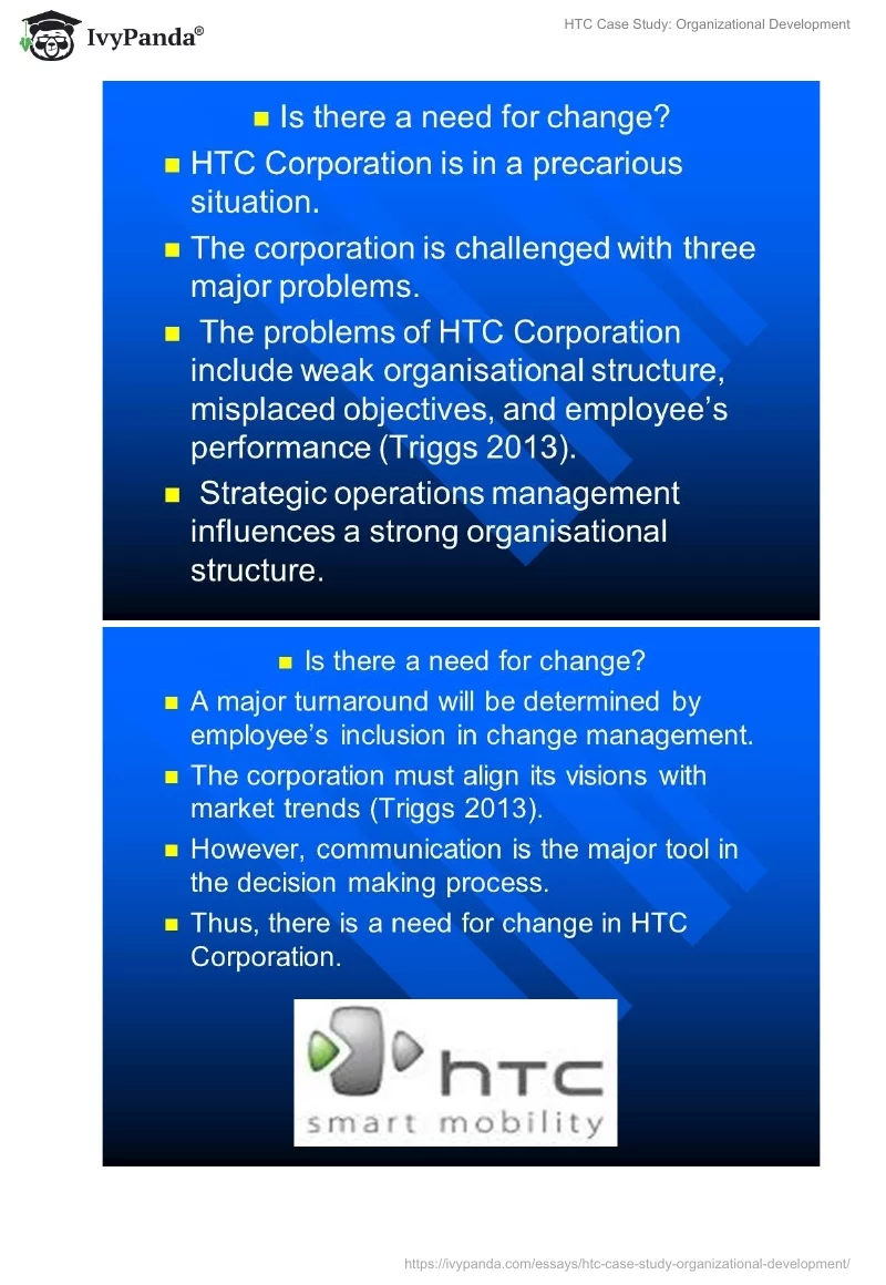 HTC Case Study: Organizational Development. Page 2