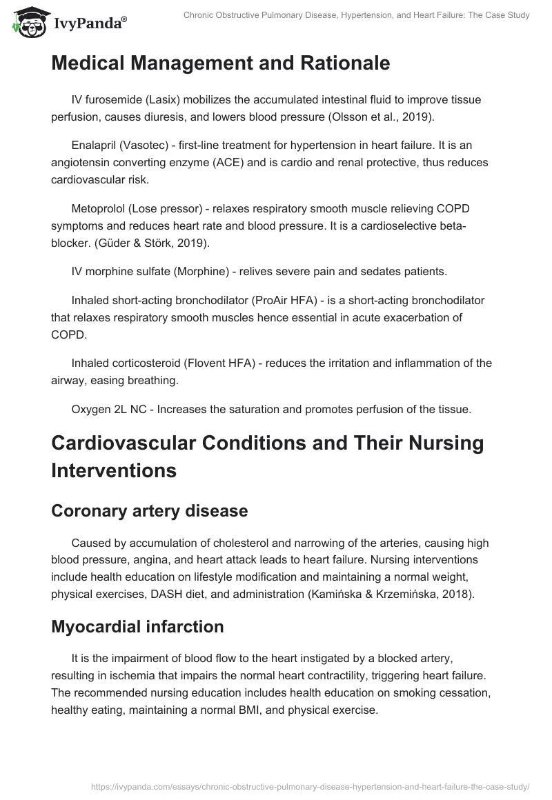 Chronic Obstructive Pulmonary Disease, Hypertension, and Heart Failure: The Case Study. Page 2