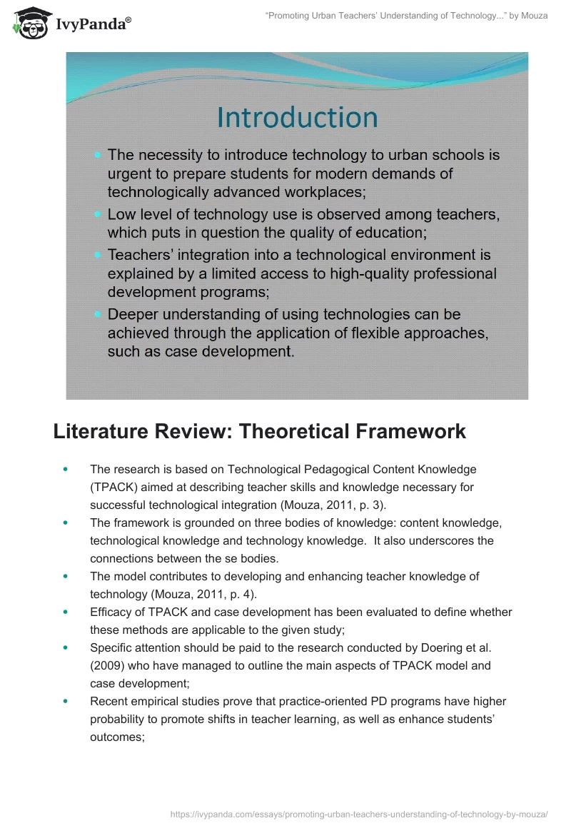 “Promoting Urban Teachers’ Understanding of Technology...” by Mouza. Page 2
