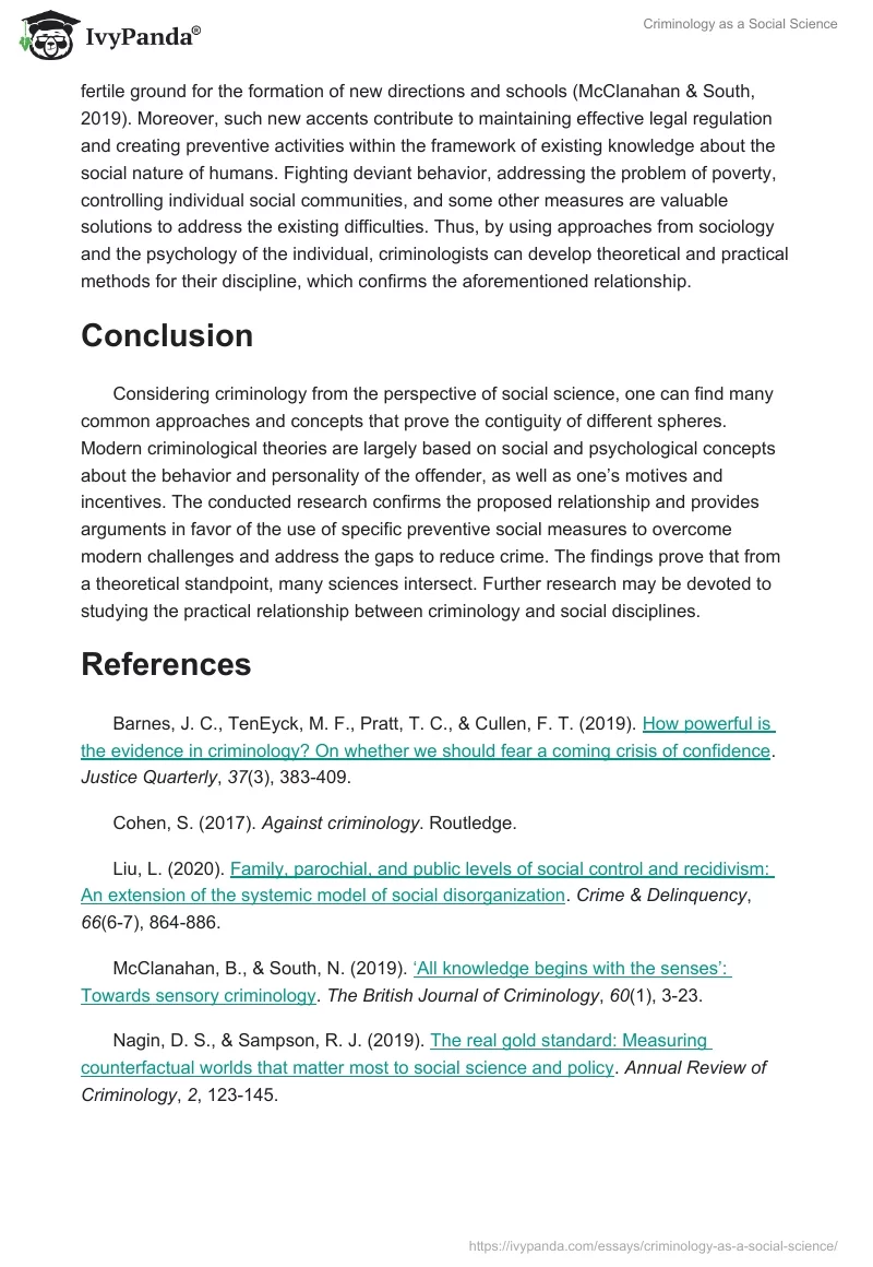 Criminology as a Social Science. Page 4