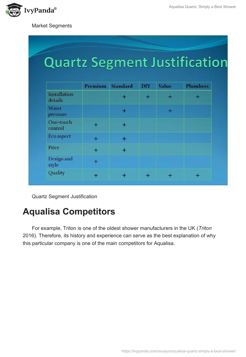 Aqualisa Quartz: Simply a Best Shower. Page 3