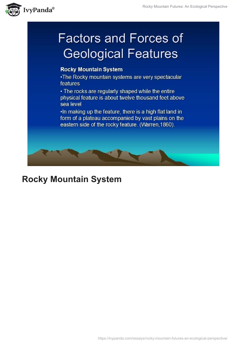 Rocky Mountain Futures: An Ecological Perspective. Page 2