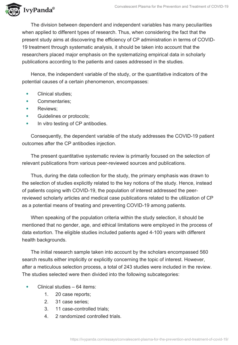 Convalescent Plasma for the Prevention and Treatment of COVID-19. Page 2