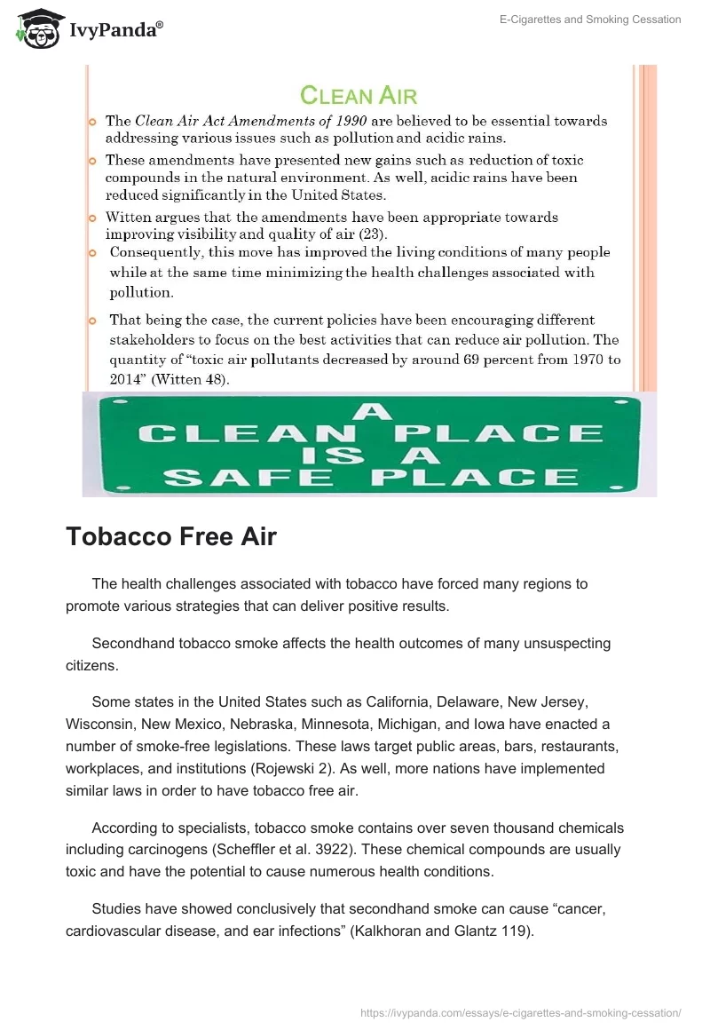 E-Cigarettes and Smoking Cessation. Page 2