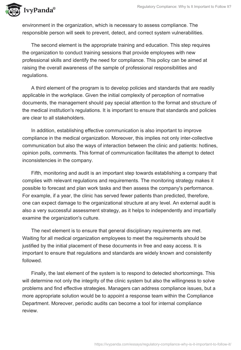 Regulatory Compliance: Why Is It Important to Follow It?. Page 5
