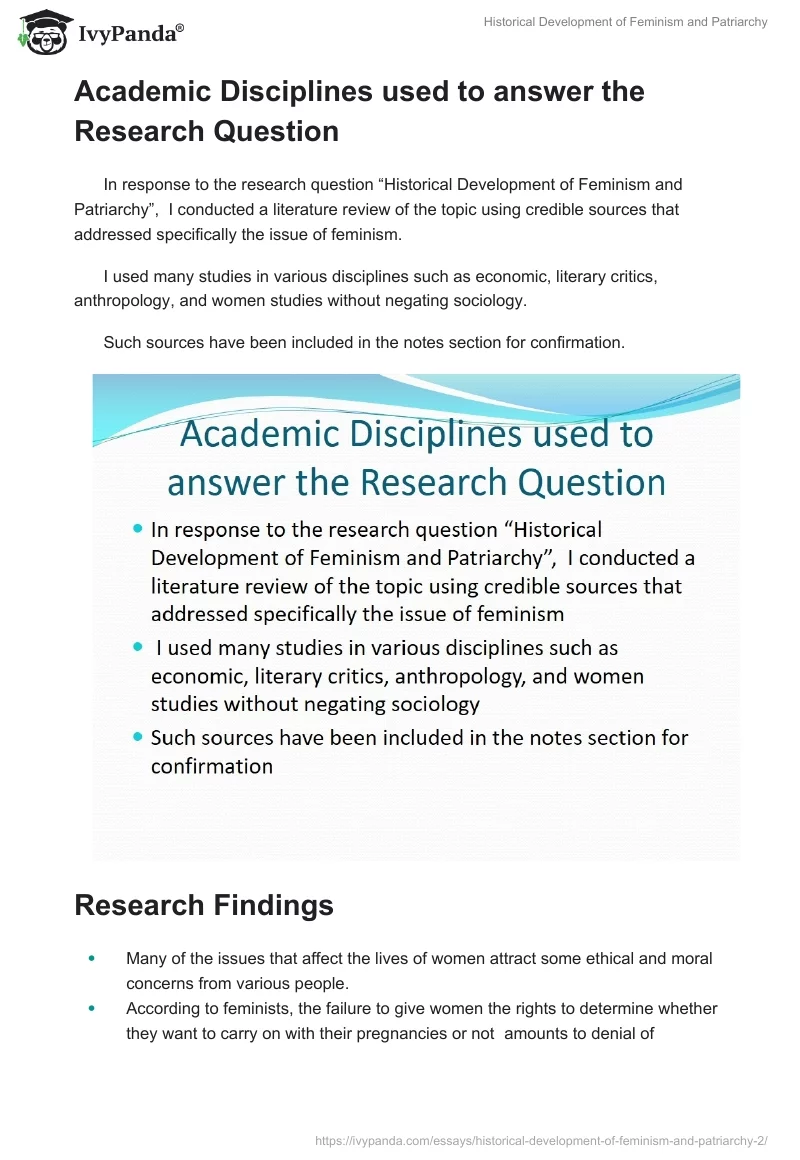 Historical Development of Feminism and Patriarchy. Page 4