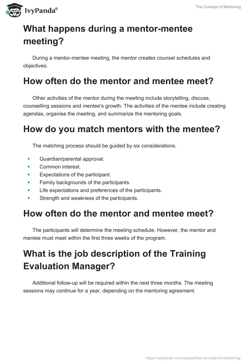 The Concept of Mentoring. Page 4