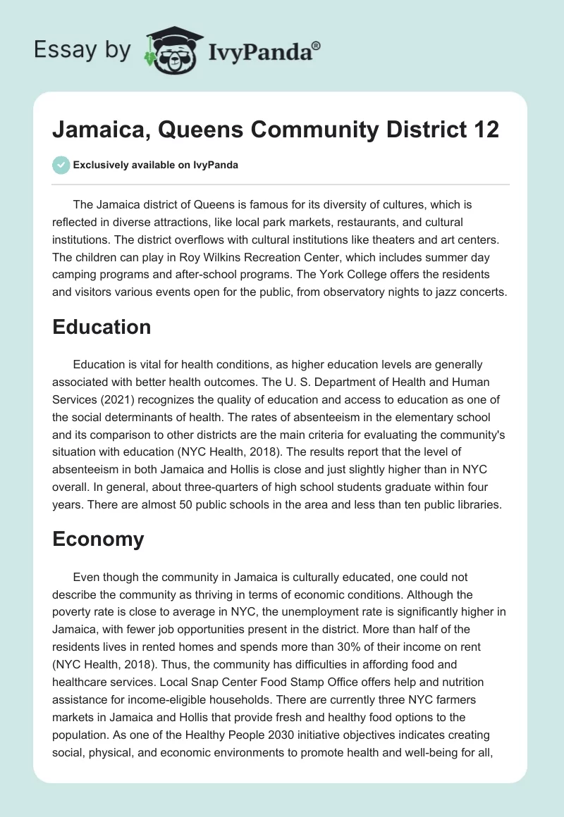Jamaica, Queens Community District 12. Page 1