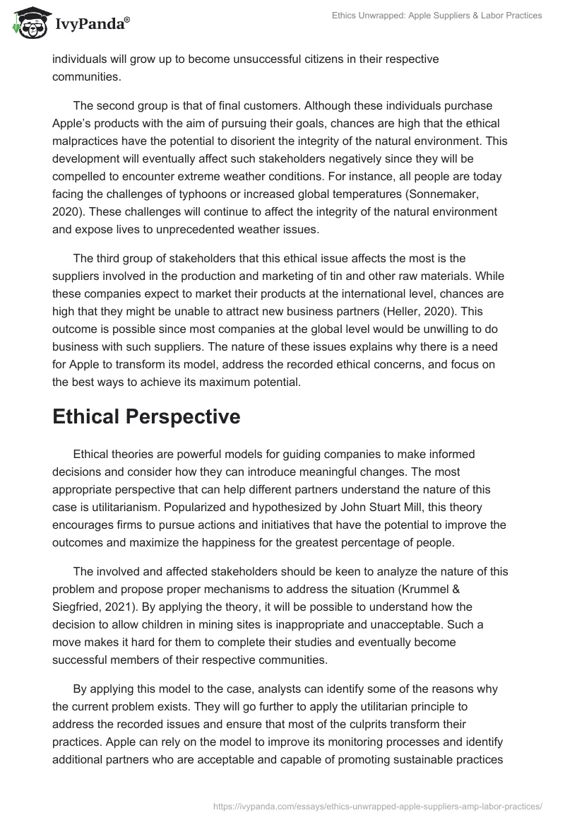 Ethics Unwrapped: Apple Suppliers & Labor Practices. Page 4
