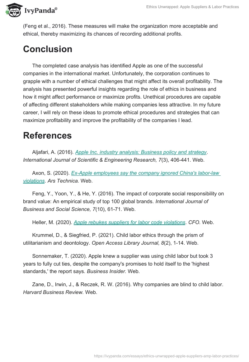 Ethics Unwrapped: Apple Suppliers & Labor Practices. Page 5