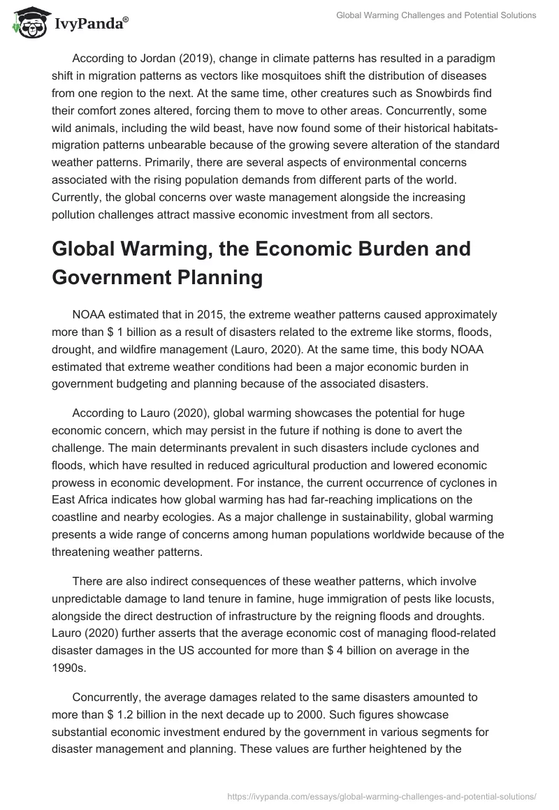 Global Warming Challenges and Potential Solutions. Page 3