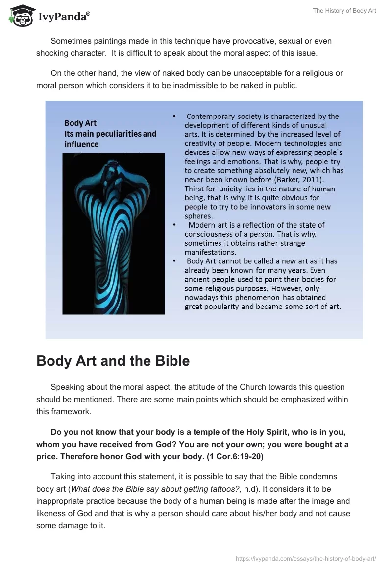 The History of Body Art. Page 4