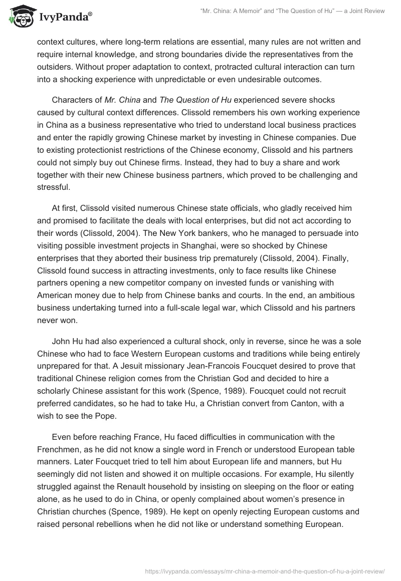 “Mr. China: A Memoir” and “The Question of Hu” — a Joint Review. Page 2