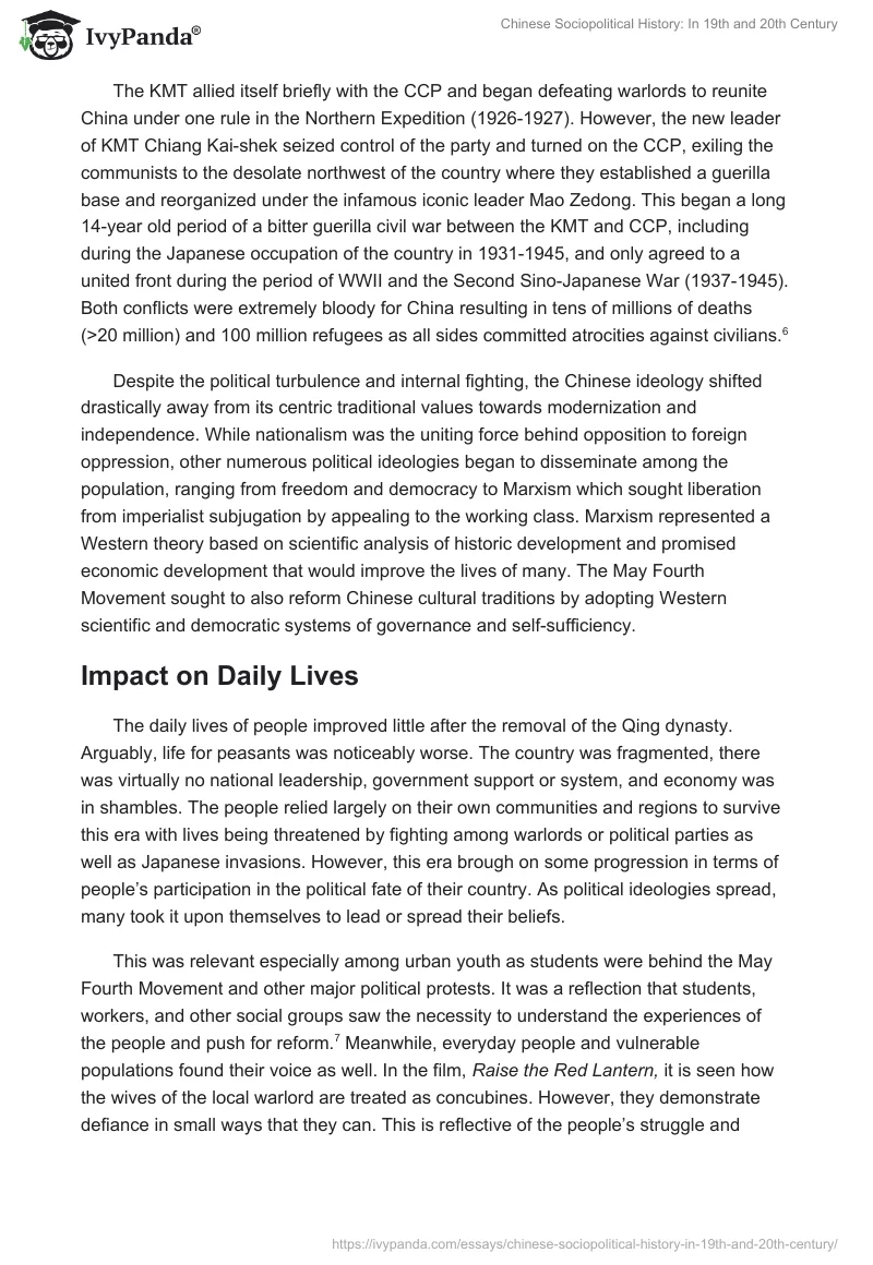 Chinese Sociopolitical History: In 19th and 20th Century. Page 4