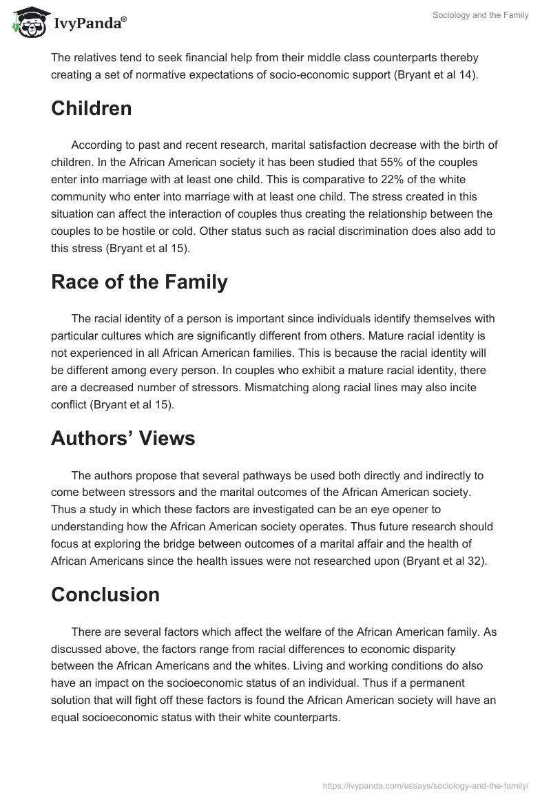 sociology of the family essay