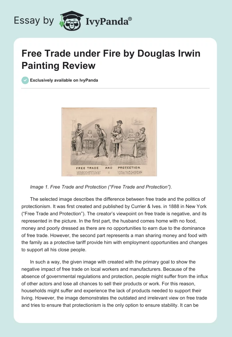 Free Trade Under Fire by Douglas Irwin Painting Review. Page 1