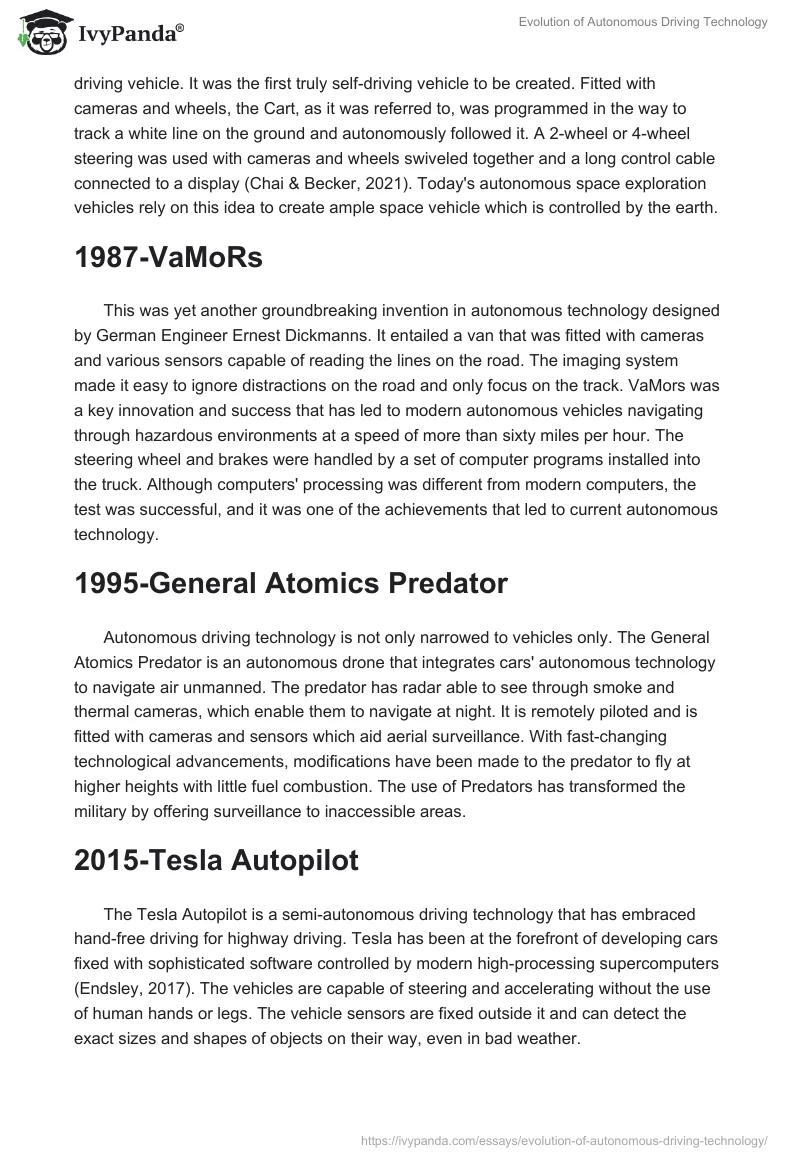 Evolution of Autonomous Driving Technology. Page 3